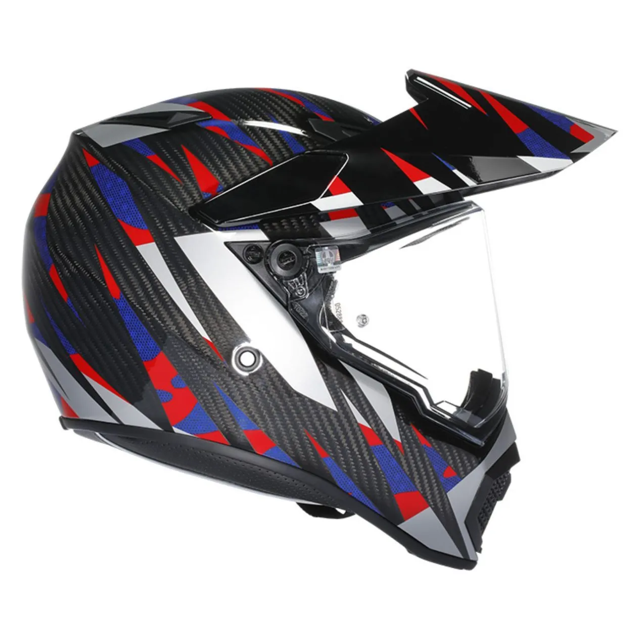 Casco Agv Ax9 E2206 Steppa Carbon/red/blue