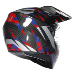 Casco Agv Ax9 E2206 Steppa Carbon/red/blue