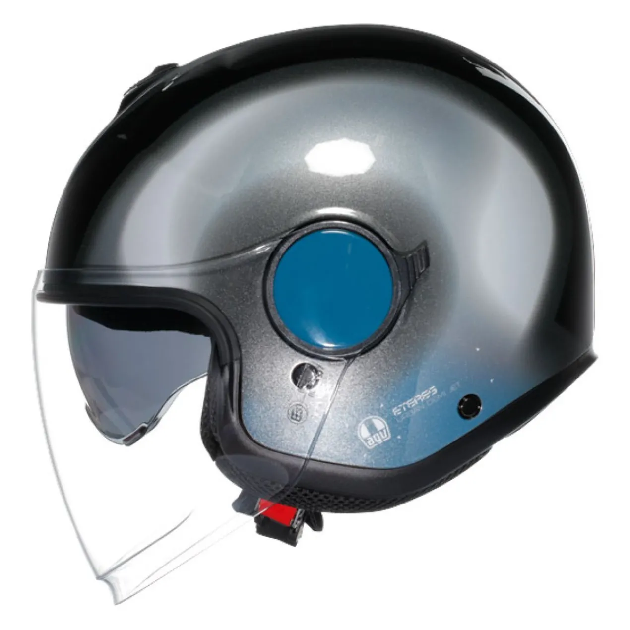 Casco Agv Eteres E2206 Levanto Black/silver/blue