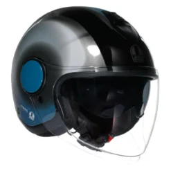 Casco Agv Eteres E2206 Levanto Black/silver/blue