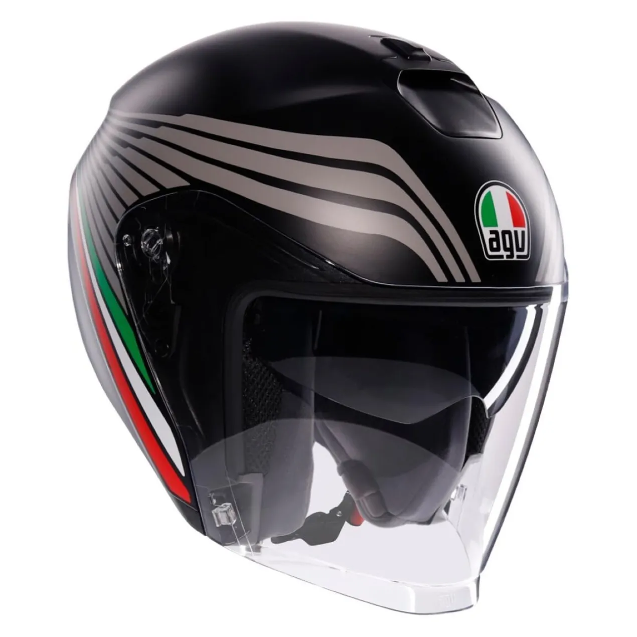 Casco Agv Irides E2206 Bologna Matt Black/tricolore