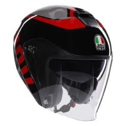 Casco Agv Irides E2206 Valenza Matt Grey/black/red