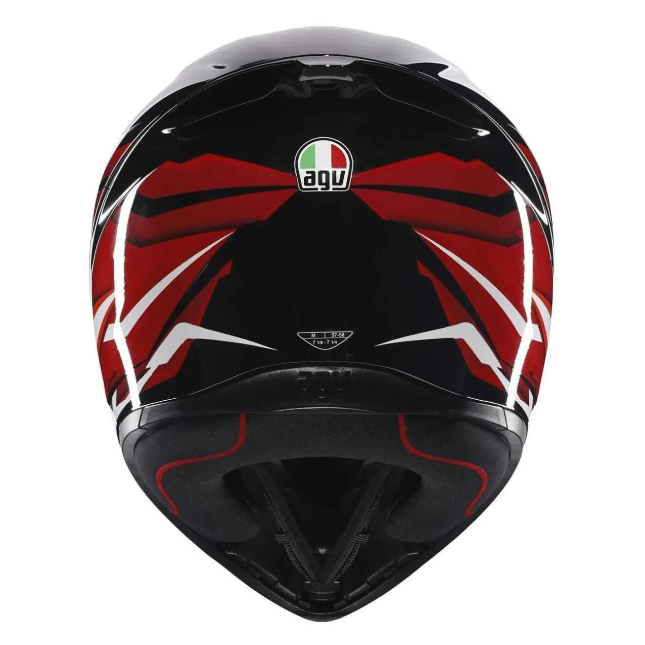 Casco Agv K1 S E2206 Lion Black/red/white