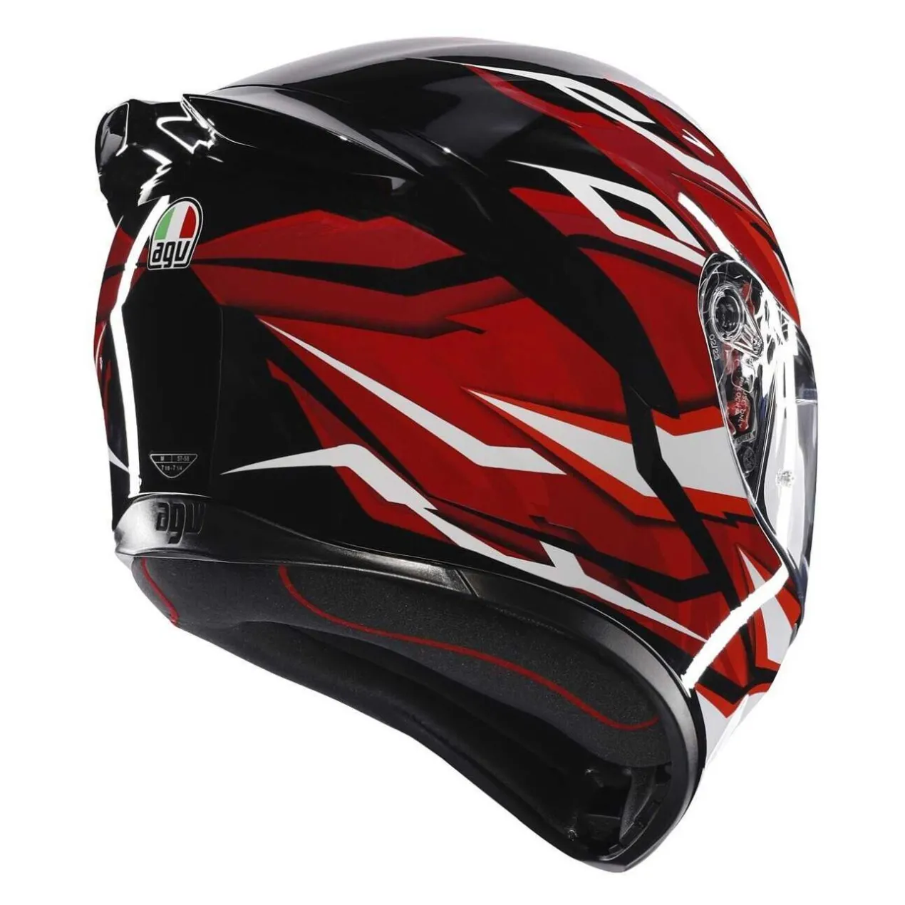 Casco Agv K1 S E2206 Lion Black/red/white