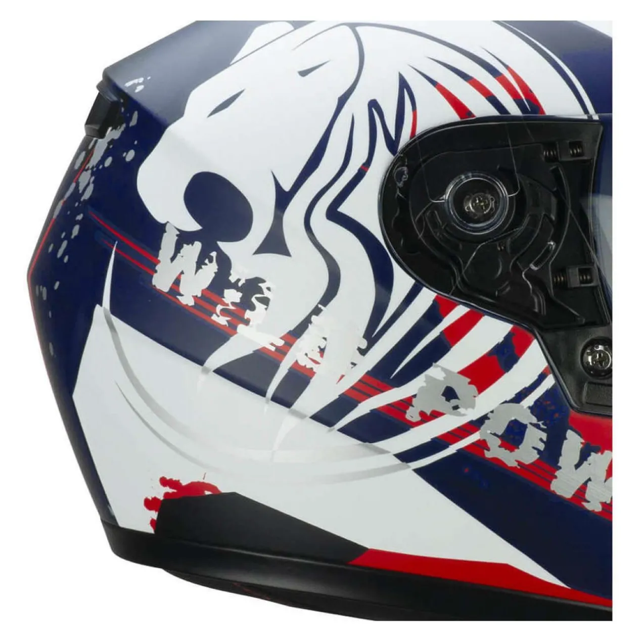 Casco Bambino Cgm 265g Lucky Wild Blu Bianco Opaco