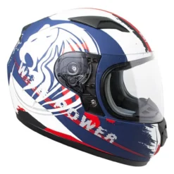 Casco Bambino Cgm 265g Lucky Wild Blu Bianco Opaco