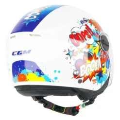 Casco Bambino Cgm 261g Mini Comics Blu Bianco