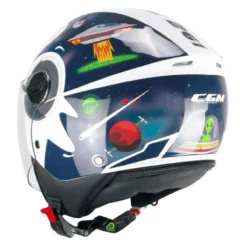 Casco Bambino Cgm 261s Mini Space Blu Bianco