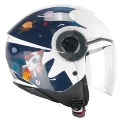 Casco Bambino Cgm 261s Mini Space Blu Bianco