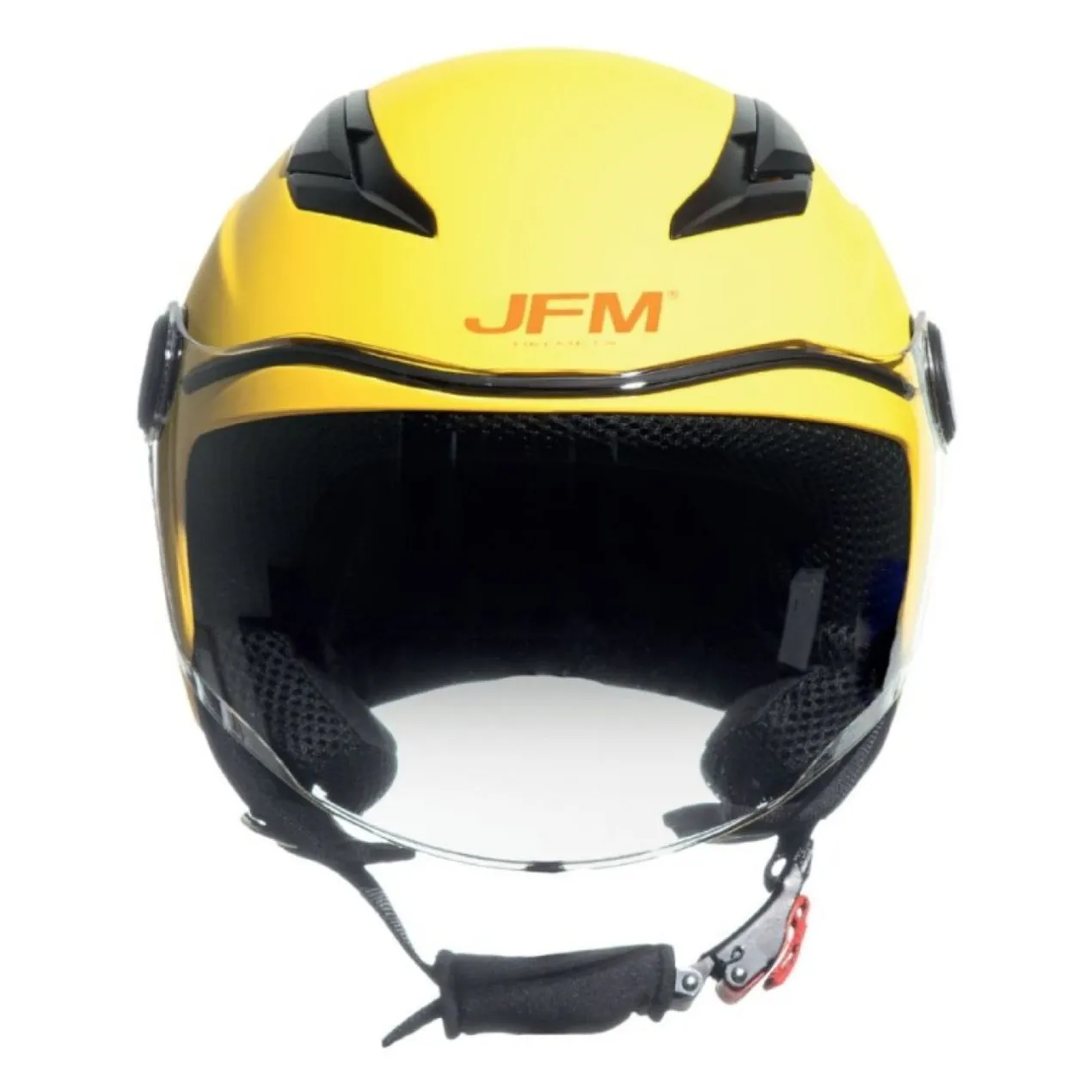 Casco Bambino Con Visiera Jf710 Baby Giallo Opaco
