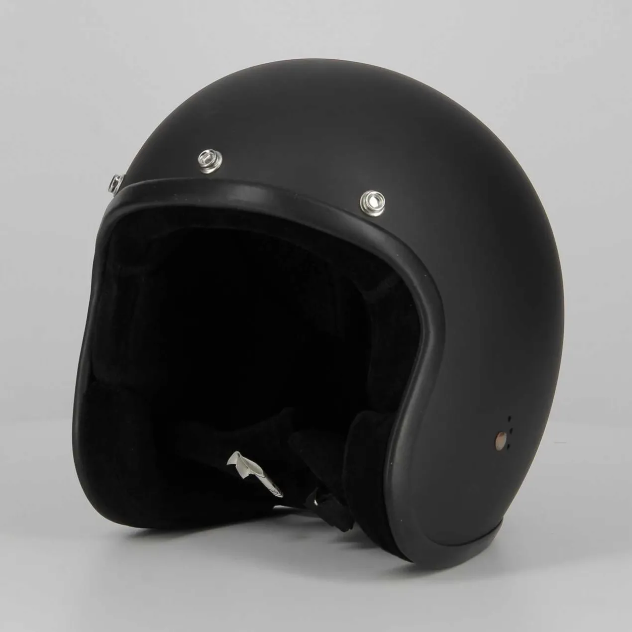 Casco Bandit Jet Omologato Calotta Piccola!!! Nero Opaco