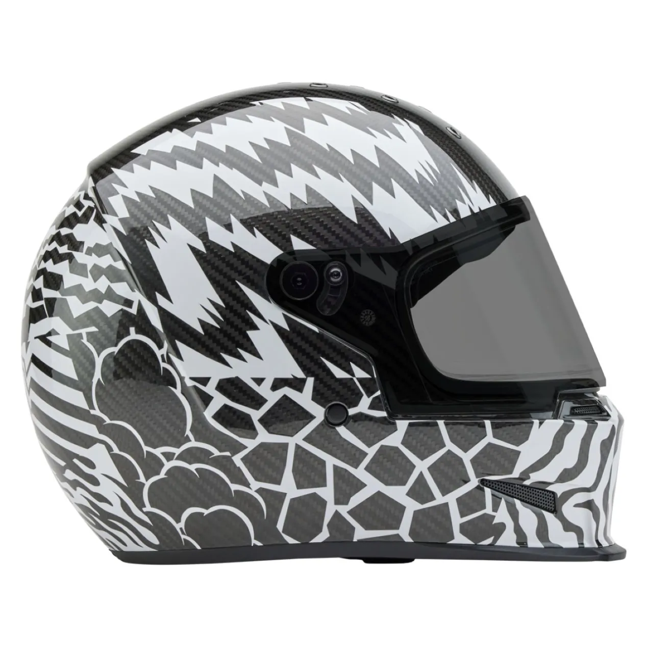 Casco Bell Eliminator Carbon 2026 Deathspray Nero Bianco