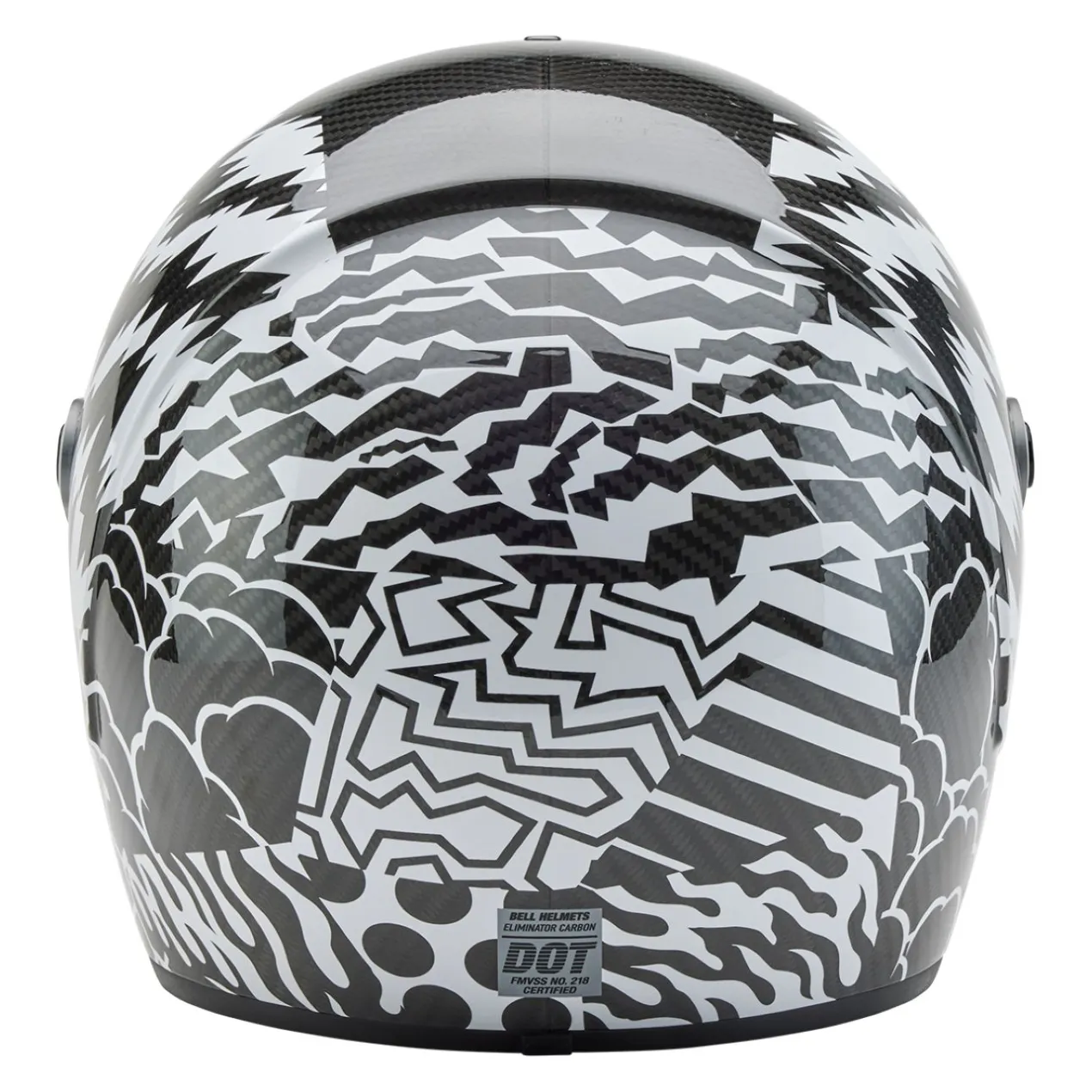 Casco Bell Eliminator Carbon 2026 Deathspray Nero Bianco