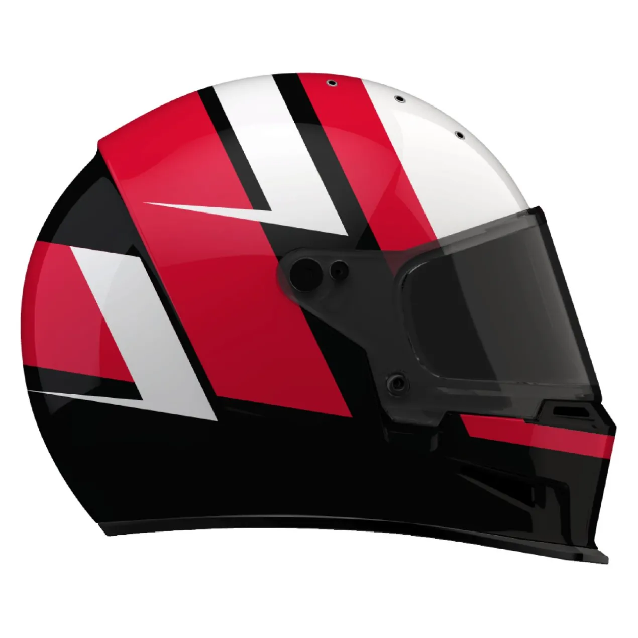 Casco Bell Eliminator 2026 Sidetrack Rosso Nero Lucido