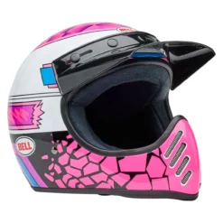 Casco Bell Moto-3 Deathspray Rosa Viola