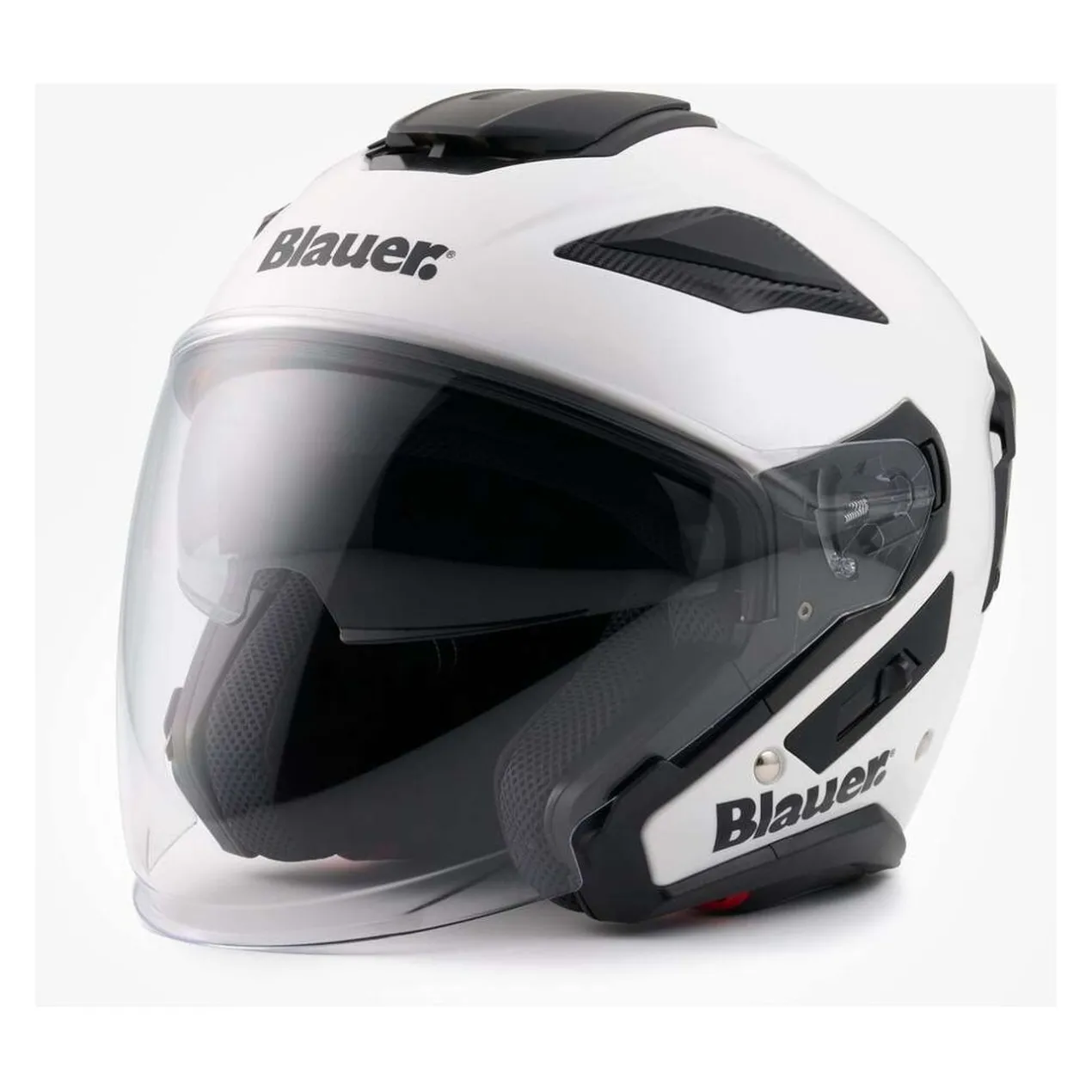 Casco Blauer Jet Jj01 Mono Glossy White