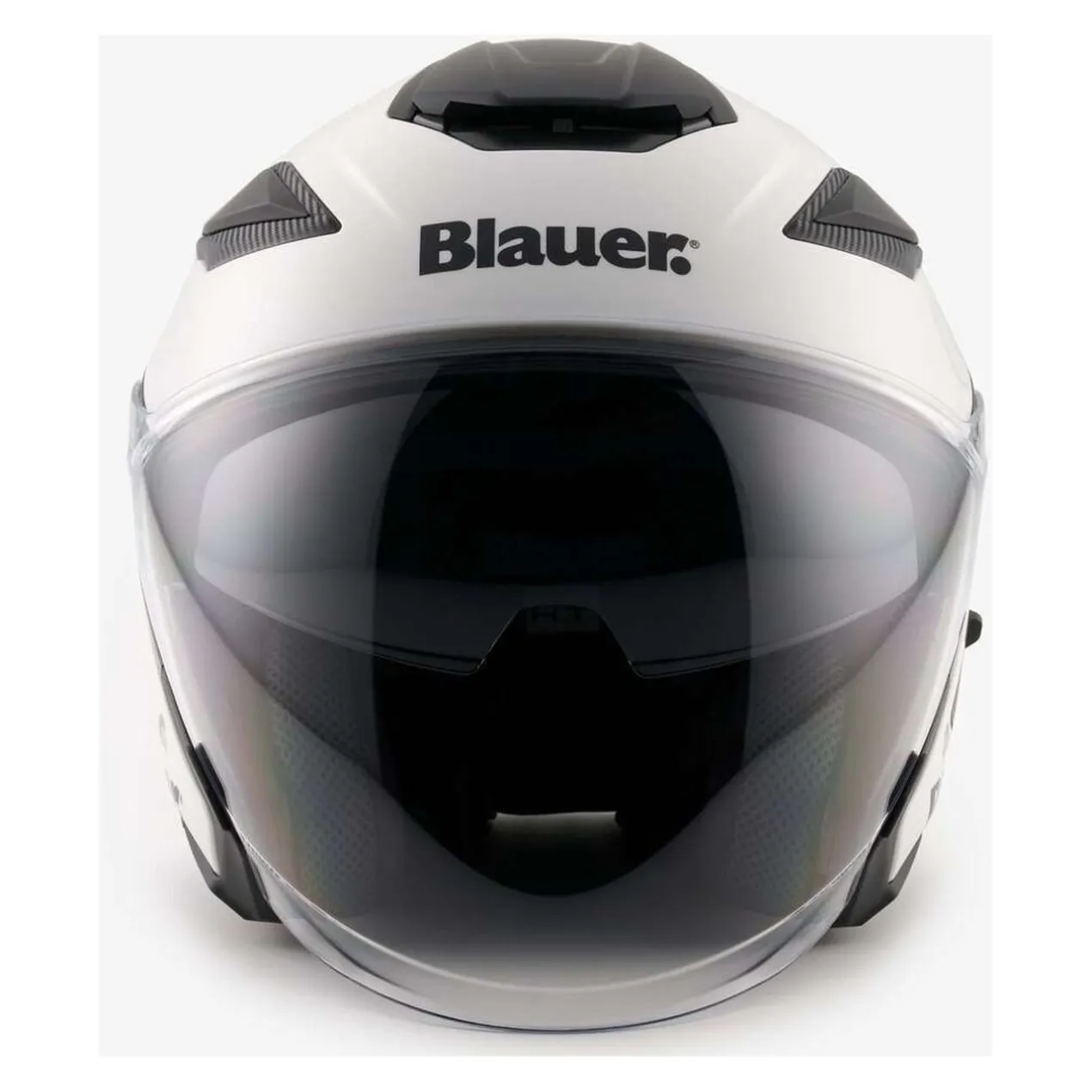 Casco Blauer Jet Jj01 Mono Glossy White