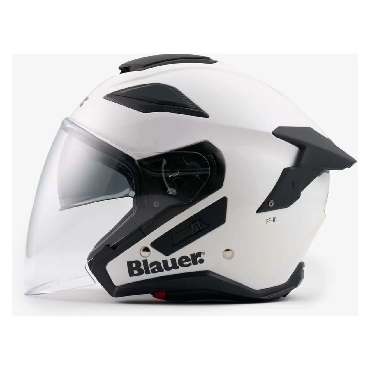 Casco Blauer Jet Jj01 Mono Glossy White