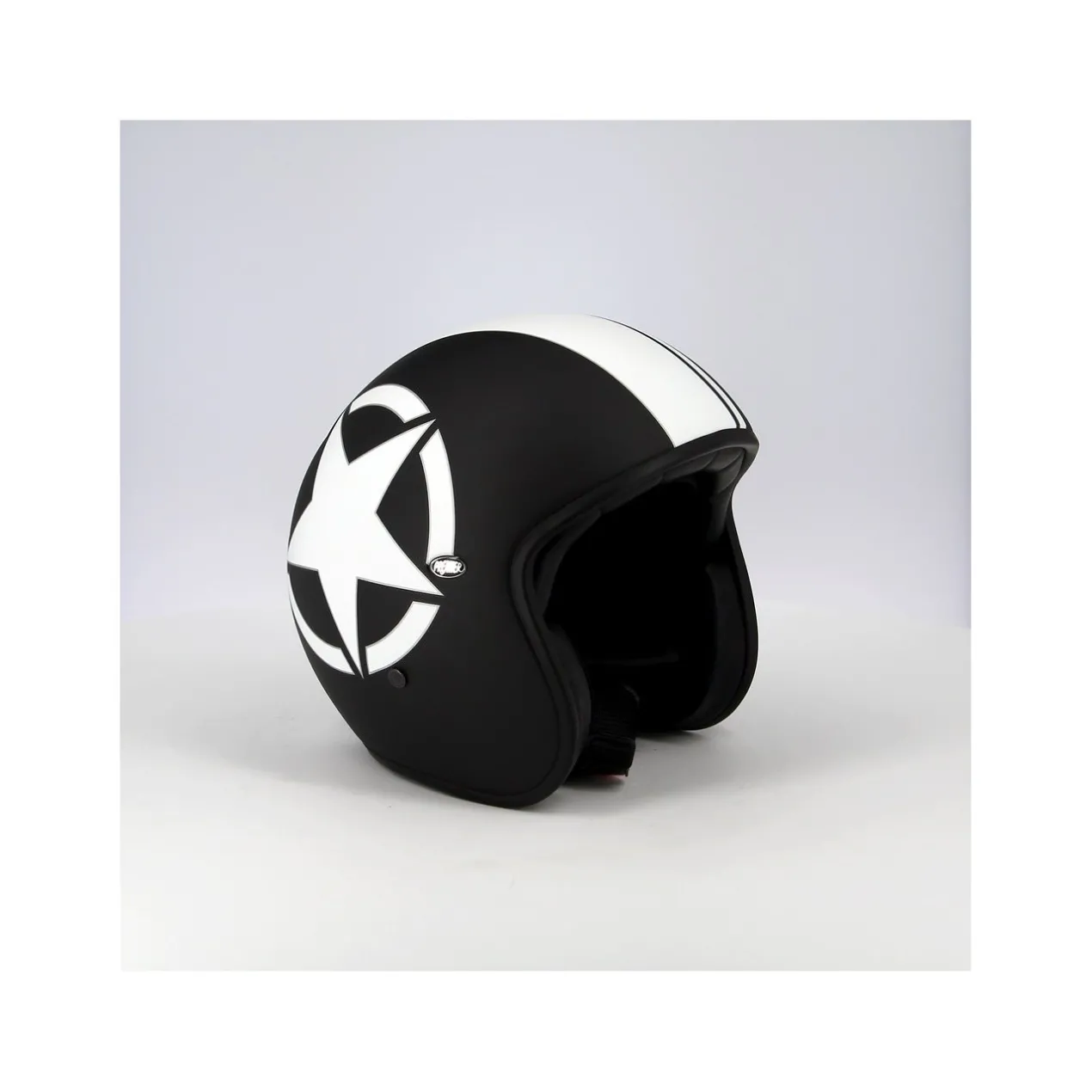 Casco Calotta Piccola Omologata Premier Le Petit Star Nero Opaco