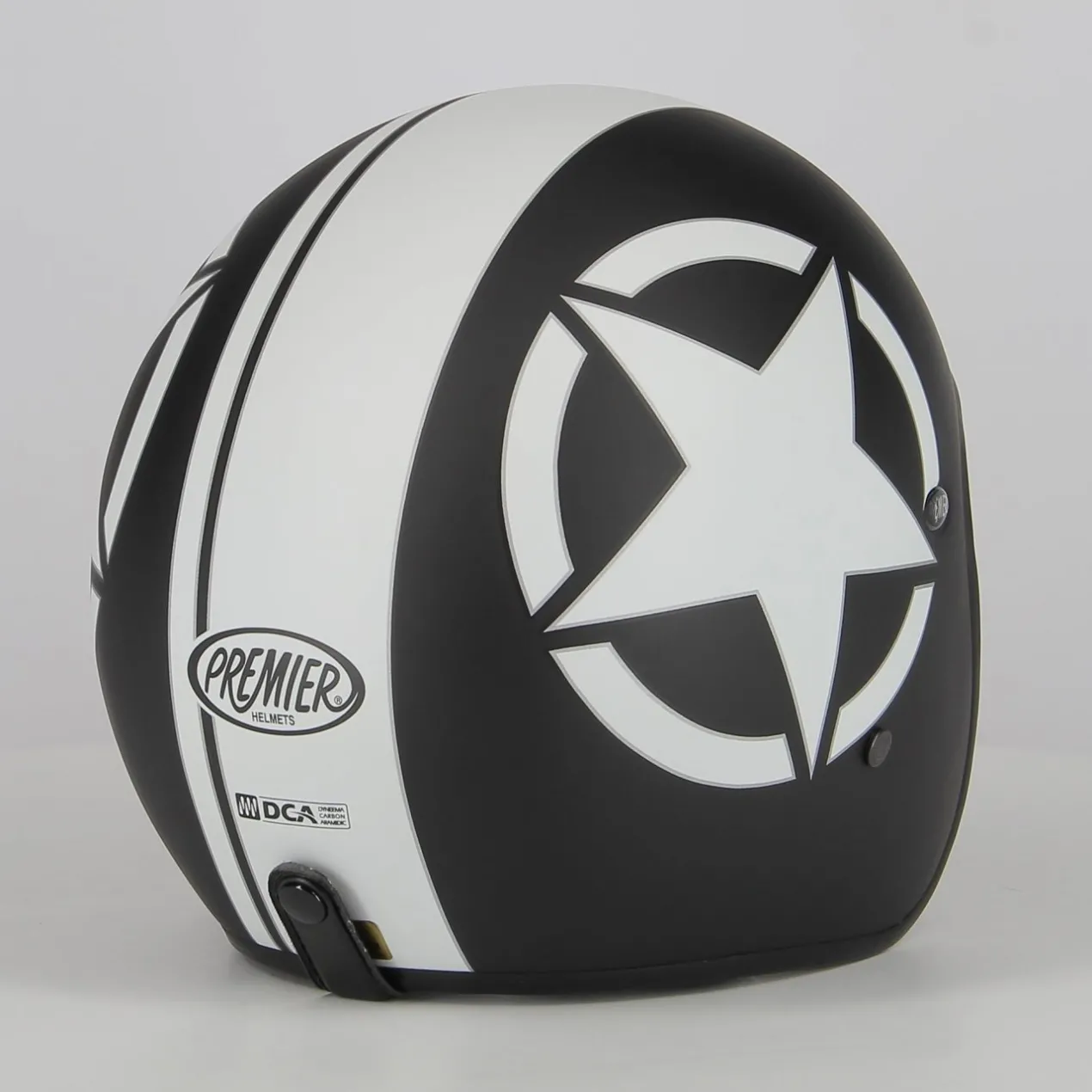 Casco Calotta Piccola Omologata Premier Le Petit Star Nero Opaco