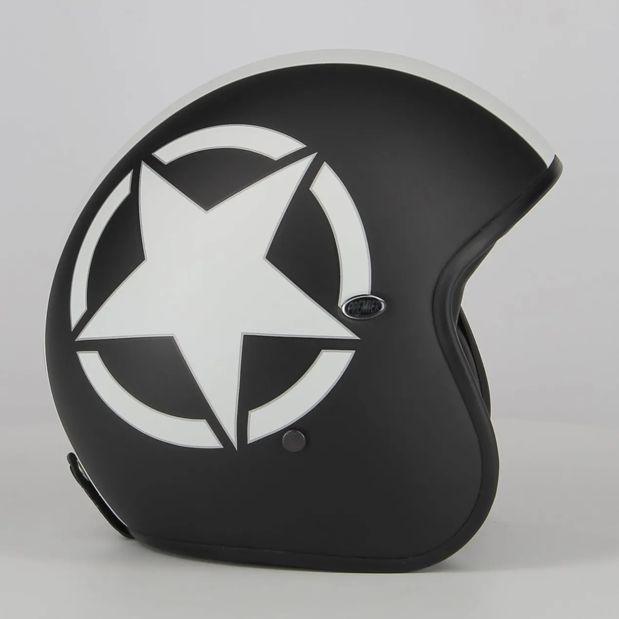 Casco Calotta Piccola Omologata Premier Le Petit Star Nero Opaco