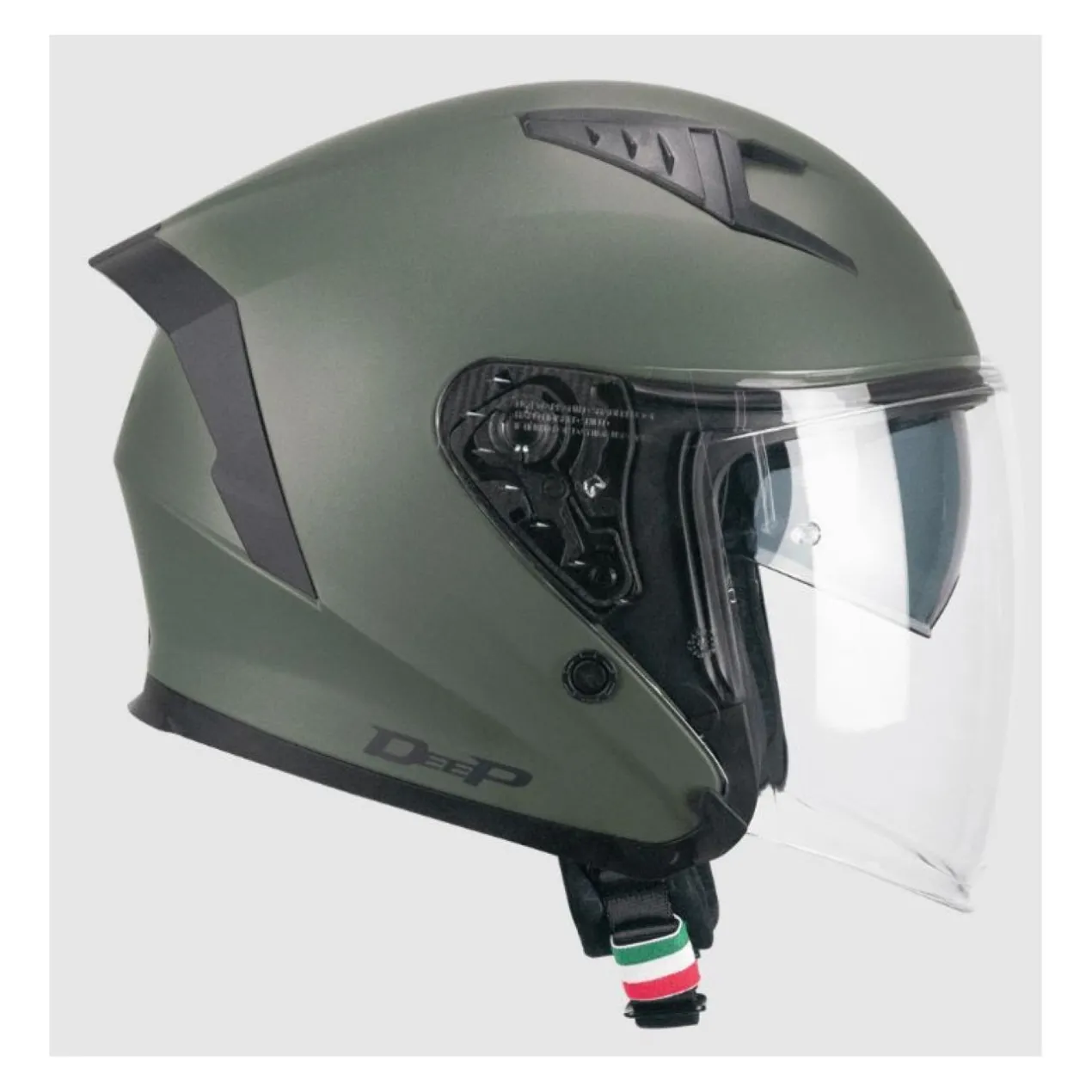 Casco Cgm 127a Deep Mono Verde Opaco