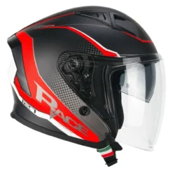 Casco Cgm 127g Deep Race Grafite Rosso Opaco