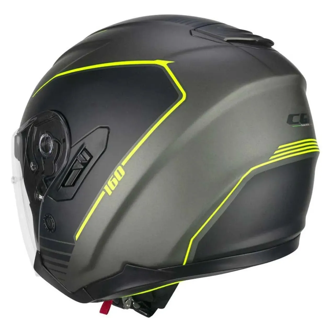 Casco Cgm 160g Jad Ride Grafite Giallo Fluo