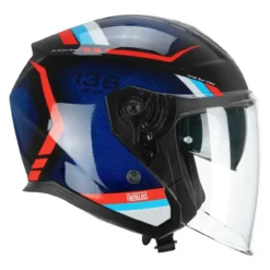 Casco Cgm 136m Rna Fibra Ride Nero Blu Rosso