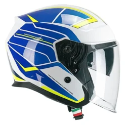 Casco Cgm 136s Rna Race Blu Giallo Fluo