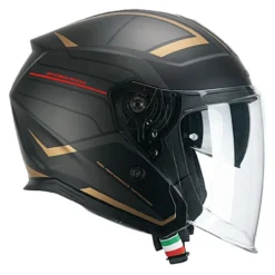 Casco Cgm 136s Rna Race Grigio Rosso Opaco