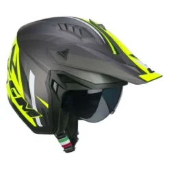 Casco Cgm 155x Rush Sprint Grafite Giallo Fluo