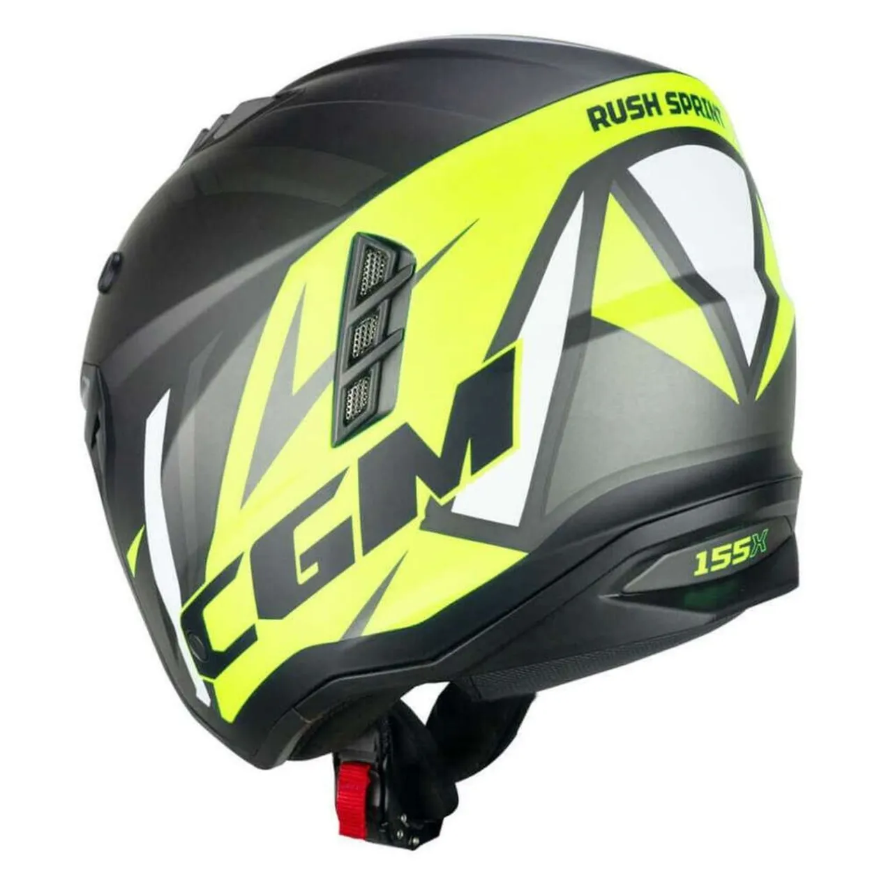 Casco Cgm 155x Rush Sprint Grafite Giallo Fluo