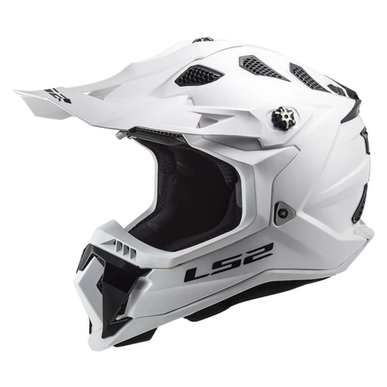 Casco Cross Ls2 Mx700 Subverter Solid Gloss White