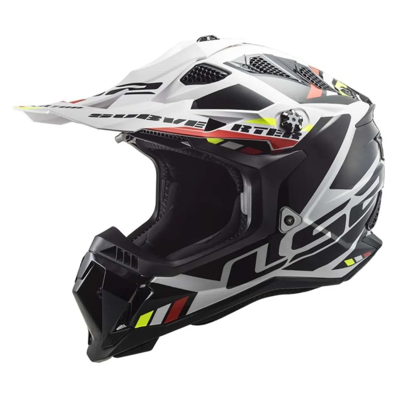 Casco Cross Ls2 Mx700 Subverter Stomp White Black