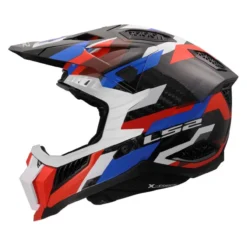 Casco Cross Ls2 Mx703 X-force Phantom White Blue Red