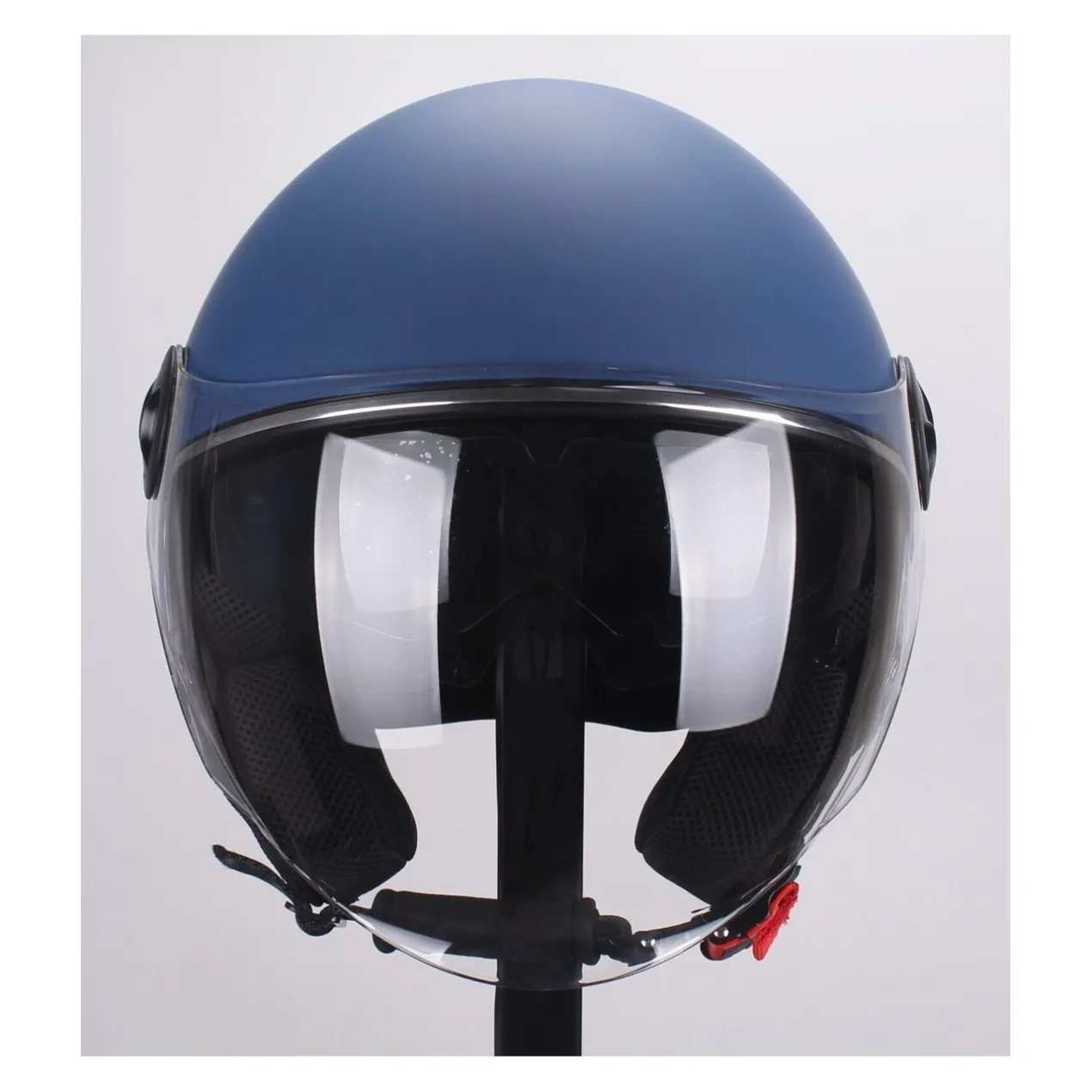 Casco Demi Jet Jfm 500 Con Sunvisor Blu Opaco