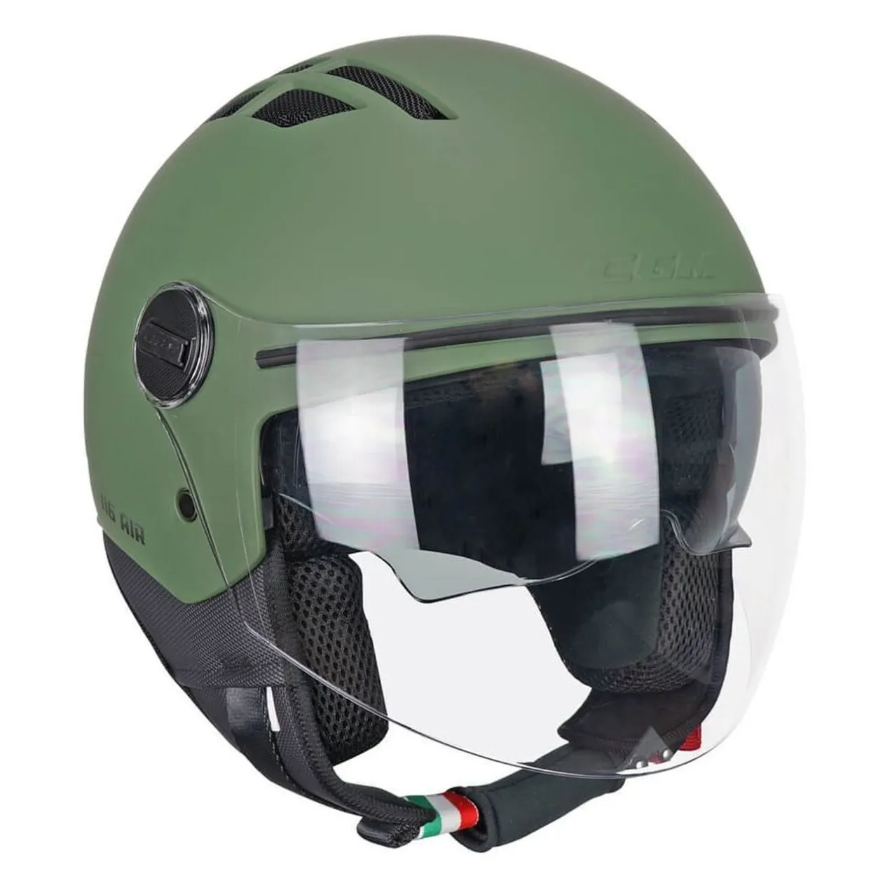 Casco Estivo Cgm 116a Air Mono Verde Opaco