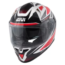 Casco Givi Integrale 50.6f Stoccarda Follow Bianco Rosso Nero