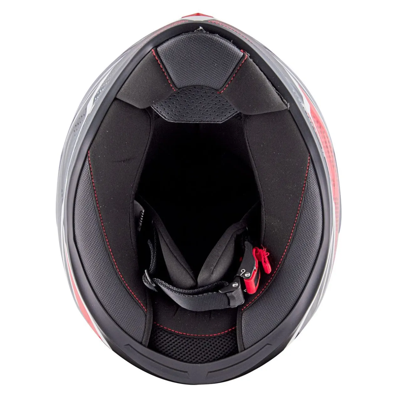 Casco Givi Integrale 50.6f Stoccarda Follow Bianco Rosso Nero
