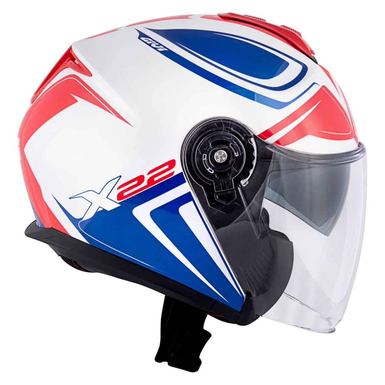 Casco Givi Jet Hx22f Planet Bianco/blu/rosso