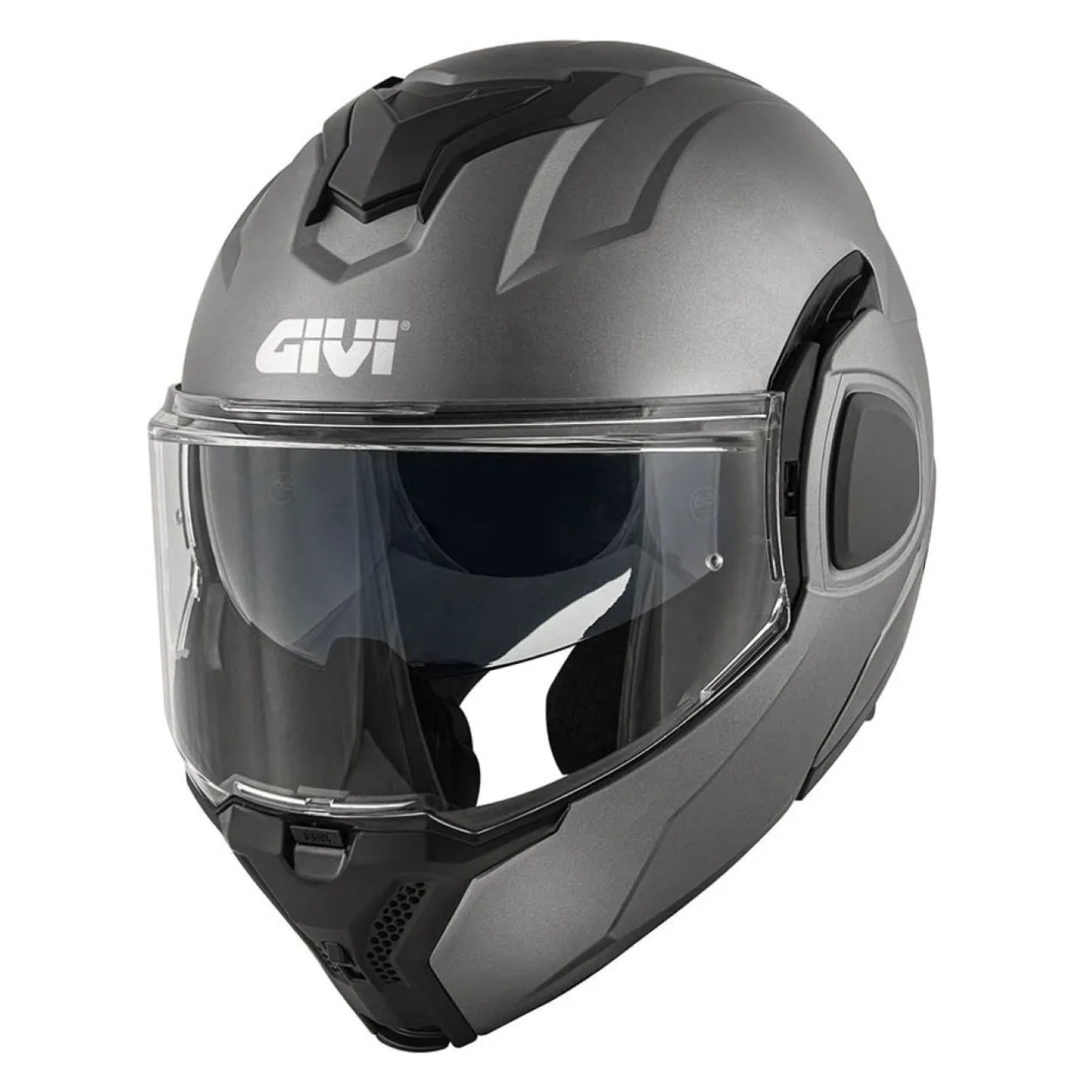 Casco Givi Reversibile X36 Fiber Solid Titanio Opaco