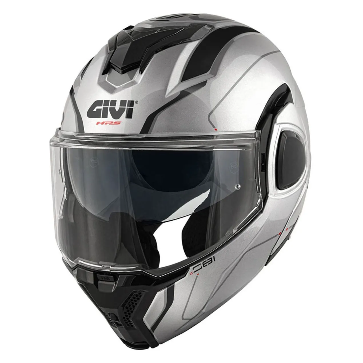 Casco Givi Reversibile X36 Pulse Argento Nero Grigio