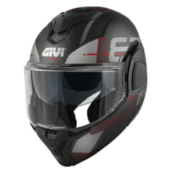 Casco Givi Reversibile X36 Vertigo Nero Opaco Rosso