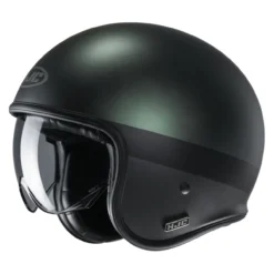 Casco Hjc Jet V30 Perot Green Black