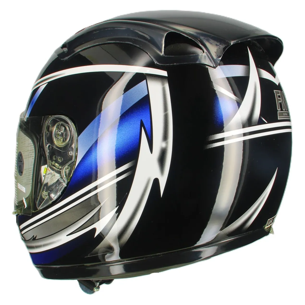 Casco in Fibra Fm Radikal Blu Fantasia Ultimi Pezzi