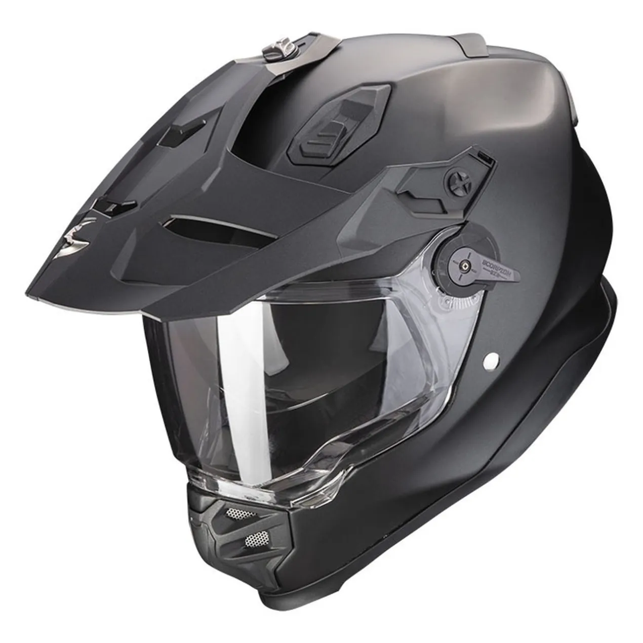 Casco Integrale Adventure Scorpion Adf-9000 Air Solid Matt Pearl Black