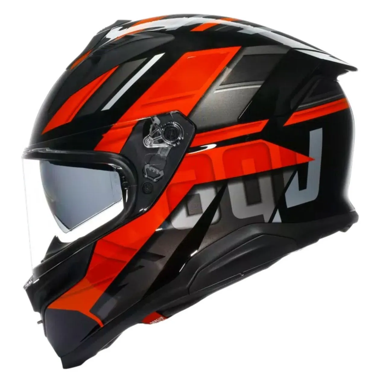 Casco Integrale Agv K7 In Fibra Taurax Black/red