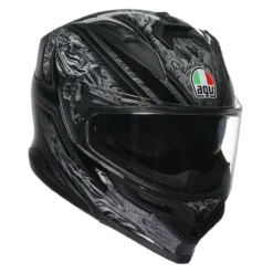 Casco Integrale Agv K7 In Fibra Damascus Black/silver