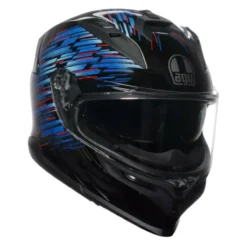 Casco Integrale Agv K7 In Fibra Genisys Matt Black/blue/grey